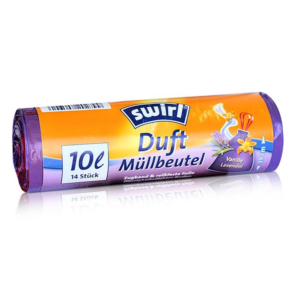 Swirl Duft Mllbeutel 10L ( 14 stk./ Rolle ) Vanille / Lavendel Duft