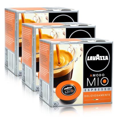 3x Lavazza A Modo Mio Kapseln Deliziosamente ( 48 Kapseln )