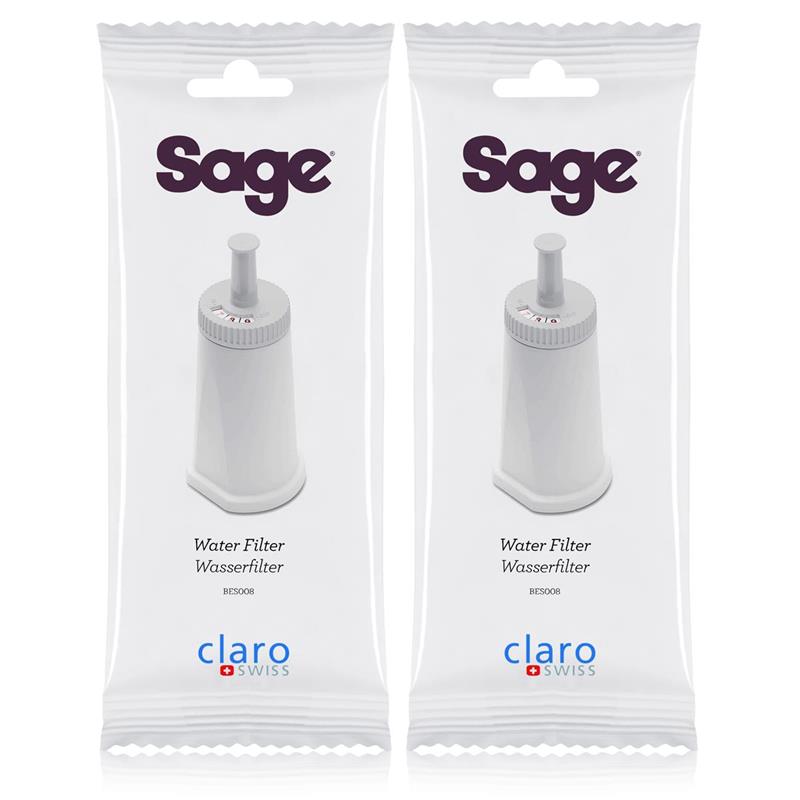 Sage Appliances BES008 Claro Swiss Filter,Weiß 2er