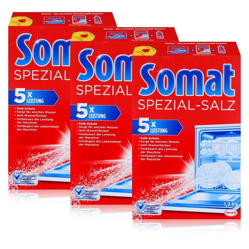 Somat Spülmaschinen Spezial-Salz 1,2kg 3er