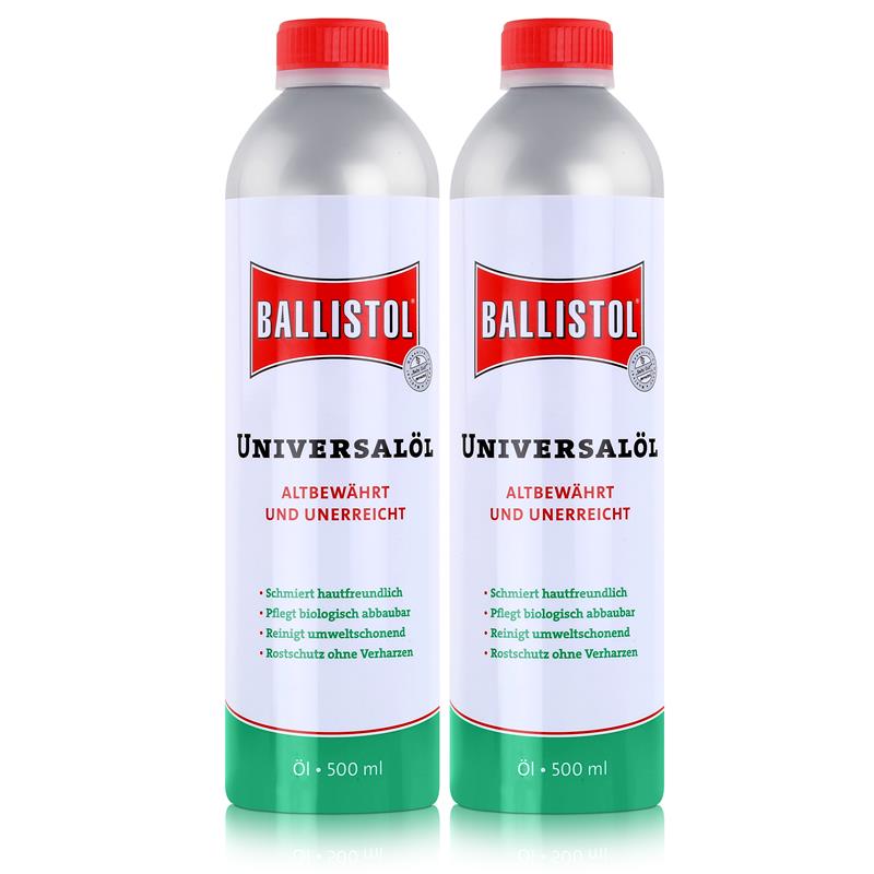 Ballistol Universalöl Flasche 500ml - Rostschutz ohne Verharzen 2er