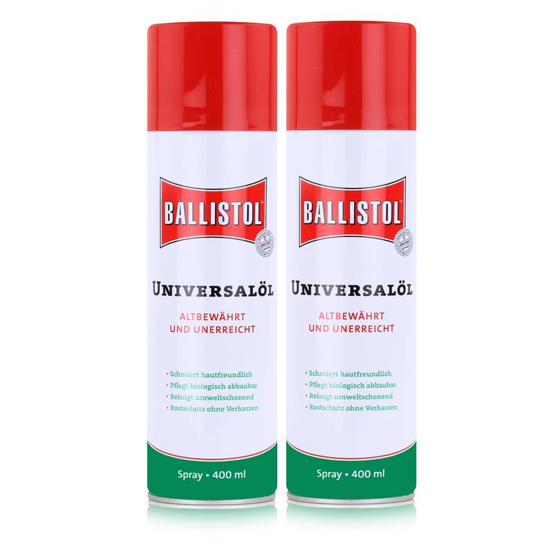 Ballistol Universalöl Spray 400ml - Rostschutz ohne Verharzen 2er