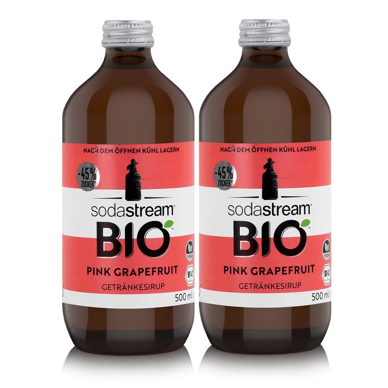 Sodastream Bio Getränkesirup Pink Grapefruit 500ml 2er
