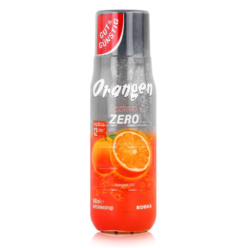 Gut & Günstig Sirup Orange Zero 500ml