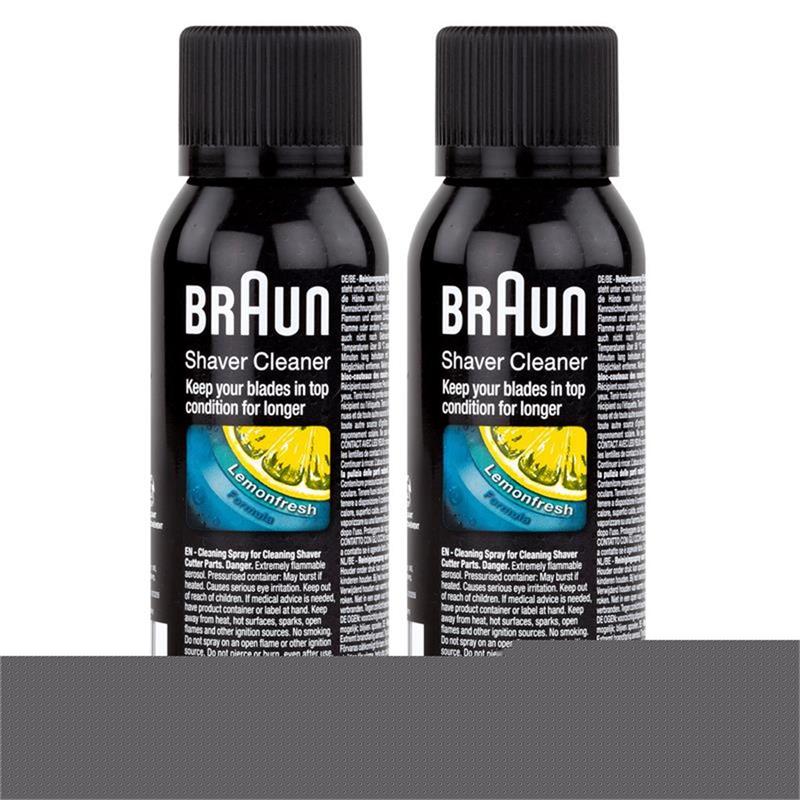 2x Braun Shaver Cleaner - Reinigungsspray fürRasierapparat