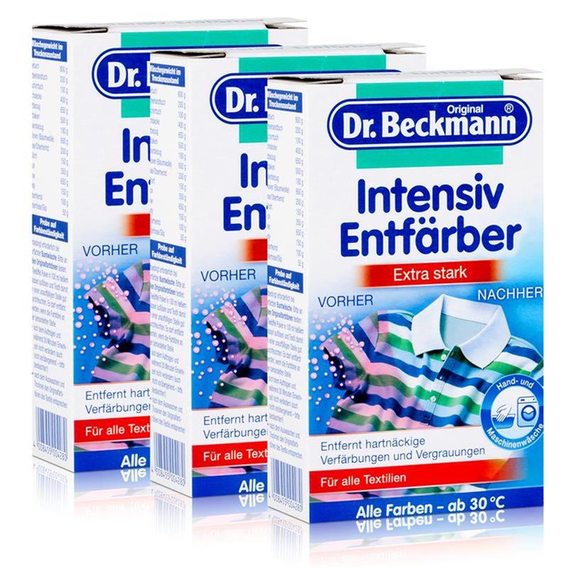 3x Dr Beckmann Intensiv Entfärber 200g Für Alle Textilien Farben