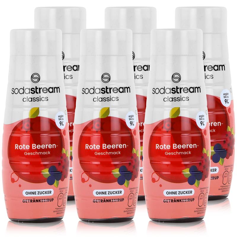 SodaStream Sirup Rote Beeren ohne Zucker 440ml 6er