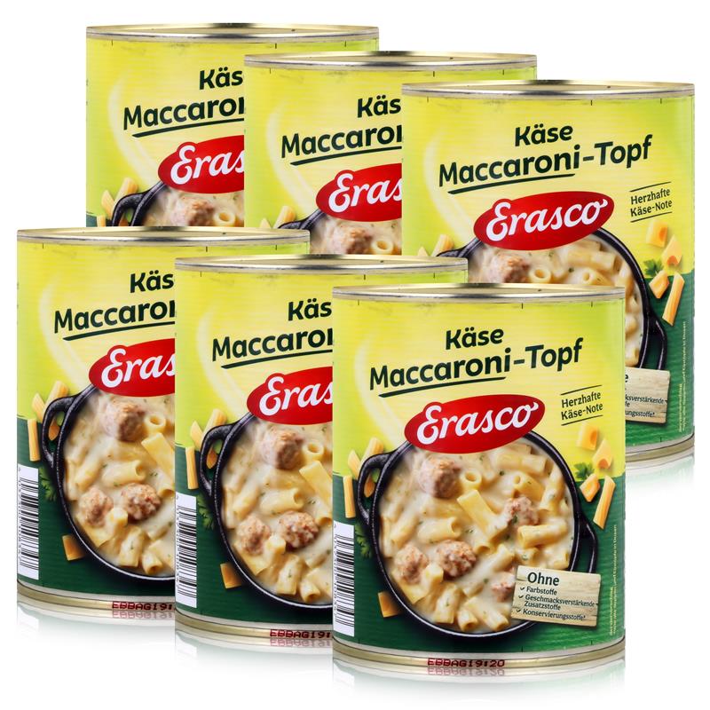 Erasco Käse Maccaroni-Topf 800g 6er